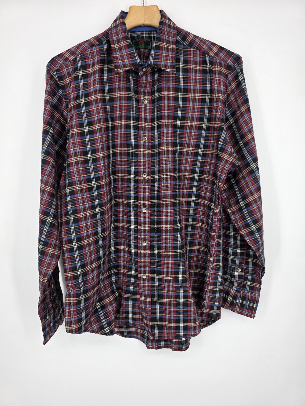 Abercrombie & Fitch Plaid Long Sleeve Shirt Red Multicolor L.